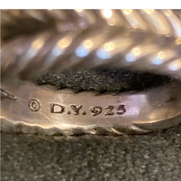 David Yurman 10mm Pearl Diamond Ring Sz 8 - Picture 3 of 6